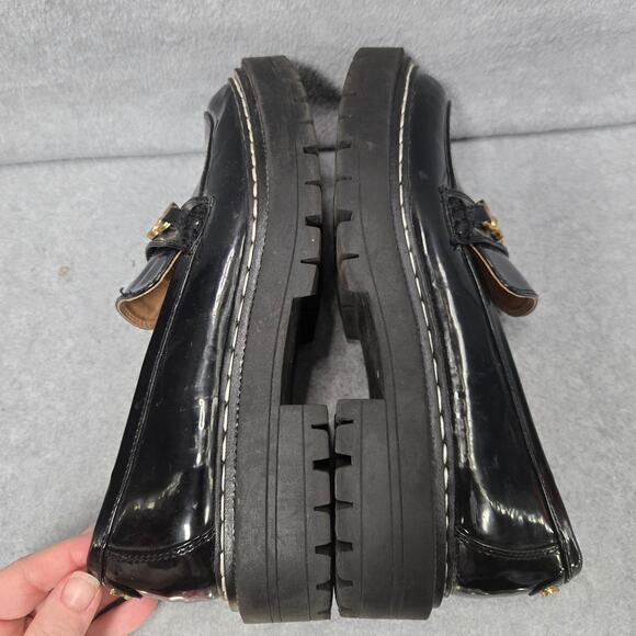 Circus By Sam Edelman Eileen Black Lug Sole  Loafers Size 9 - Picture 8 of 10